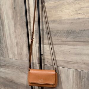 Kate Spade Tan Leather Crossbody Bag and matching Wallet